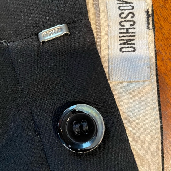 Moschino Vintage Wide Leg Trouser In Black - Picture 9 of 13